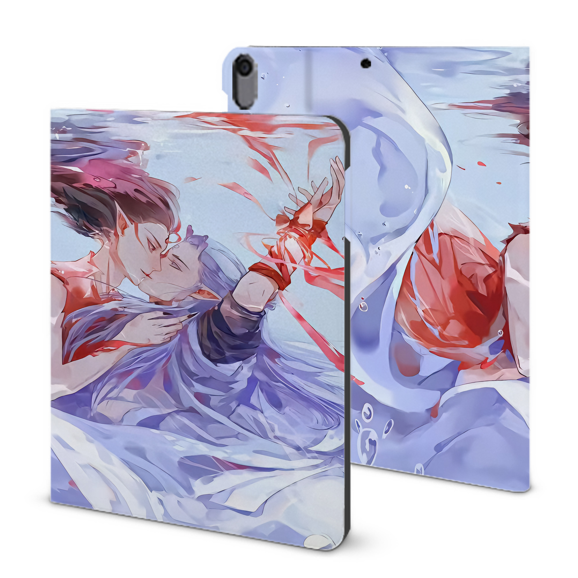 （画像用） Ne Zha 2 ナタ 魔童の大暴れ IPad ケース ブック型 PUレザー TPU 耐衝撃 軽量 薄型 ペン収納なし 全面保護 IPad 各モデル対応